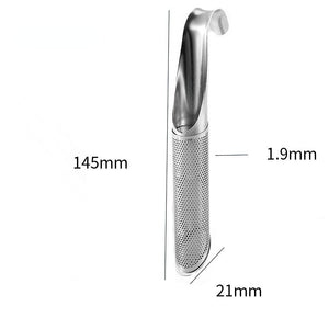 Tesilens mått: 145 mm lång och 21 mm bred